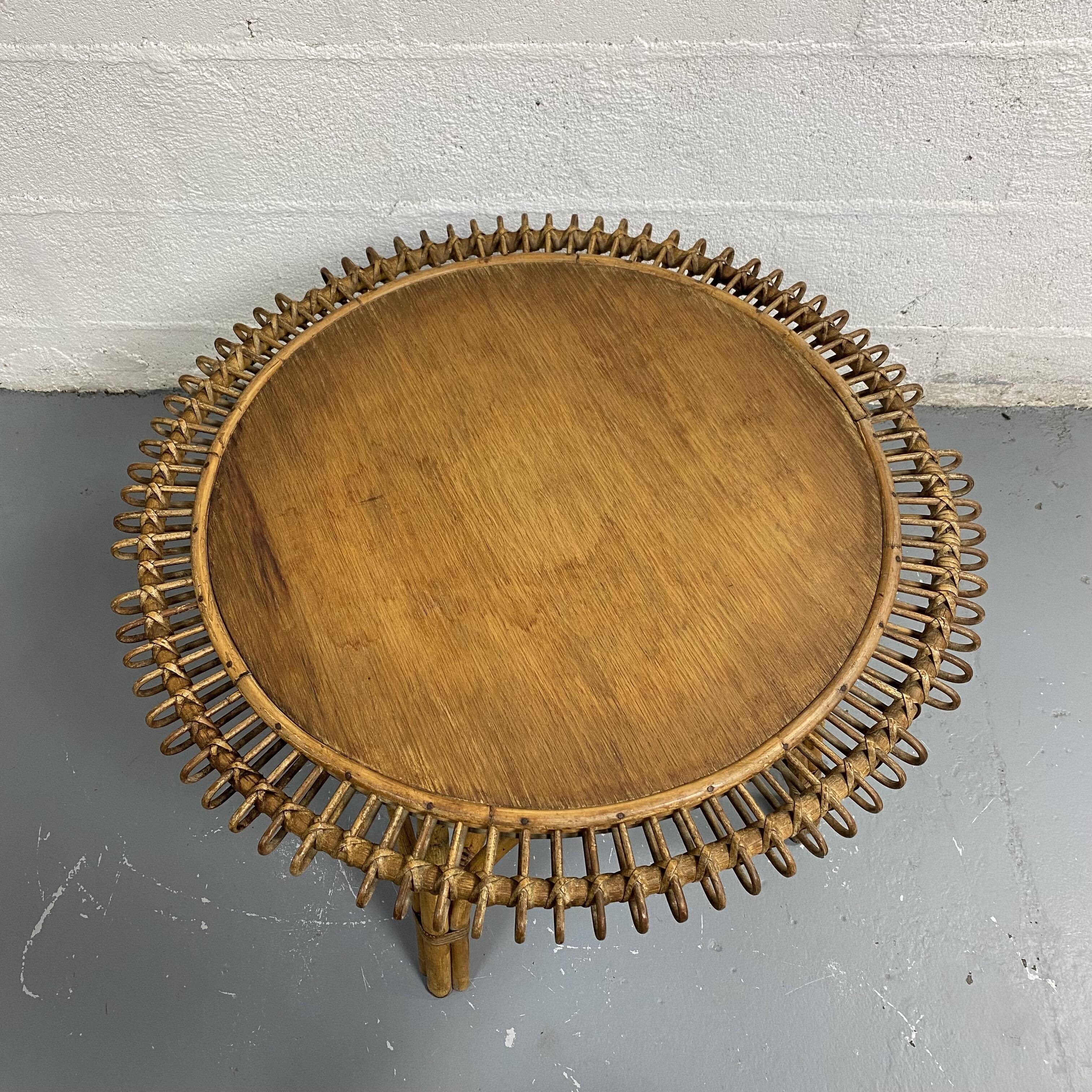 Rattan sun coffee table