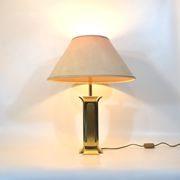 Lampe vintage en laiton massif design 1970 - 80