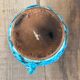 Vase style La Roue Vallauris – vintage turquoise ceramic