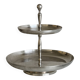 Small silver-plated metal sweets server