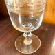 9 Baccarat crystal wine glasses, Athenian engraving