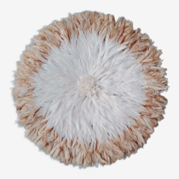 Juju hat blanc contour beige de 80 cm
