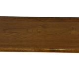 Vintage wooden wall shelve rack bookshelf in oak wood minimalist