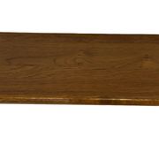 Vintage wooden wall shelve rack bookshelf in oak wood minimalist