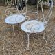 Pair of garden armchairs