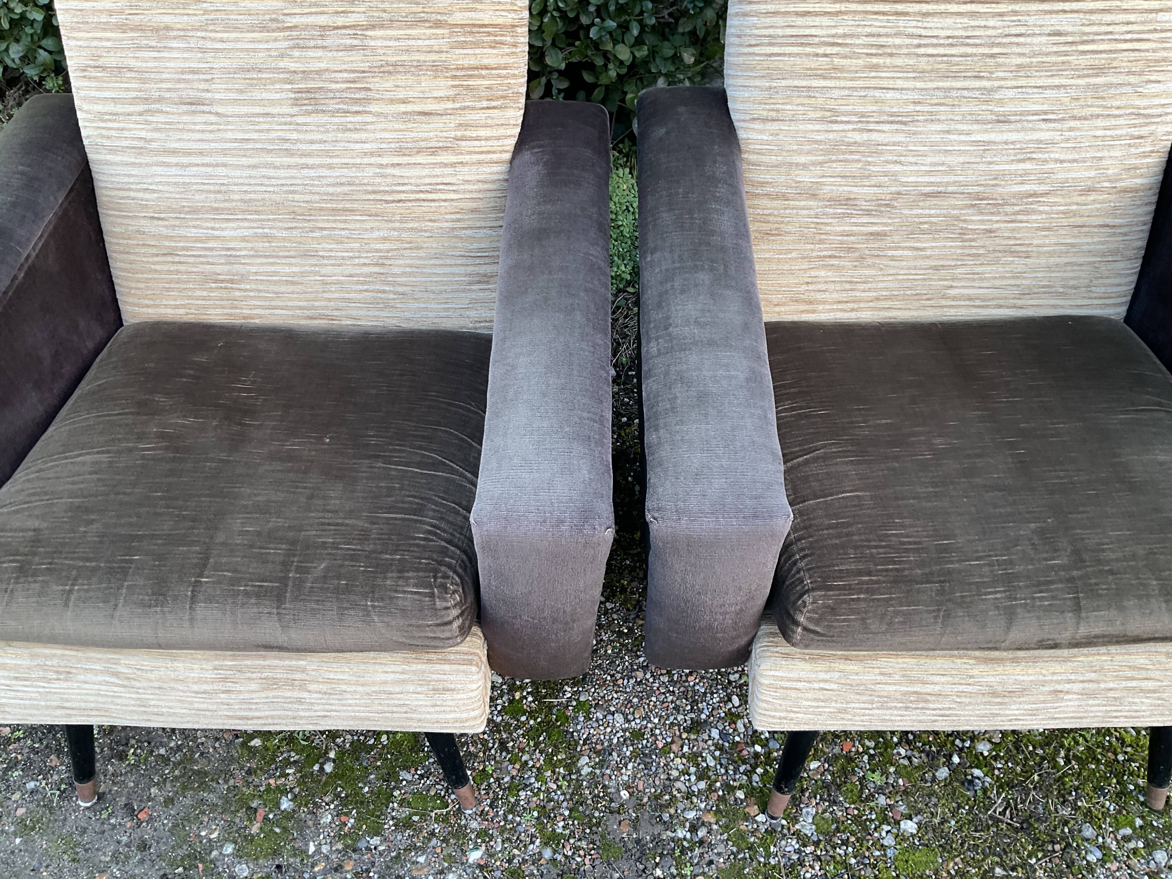 Paire de fauteuils vintage des années 50-60