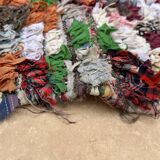 Tapis Berbère Boucherouite coloré - 102 x 239 cm
