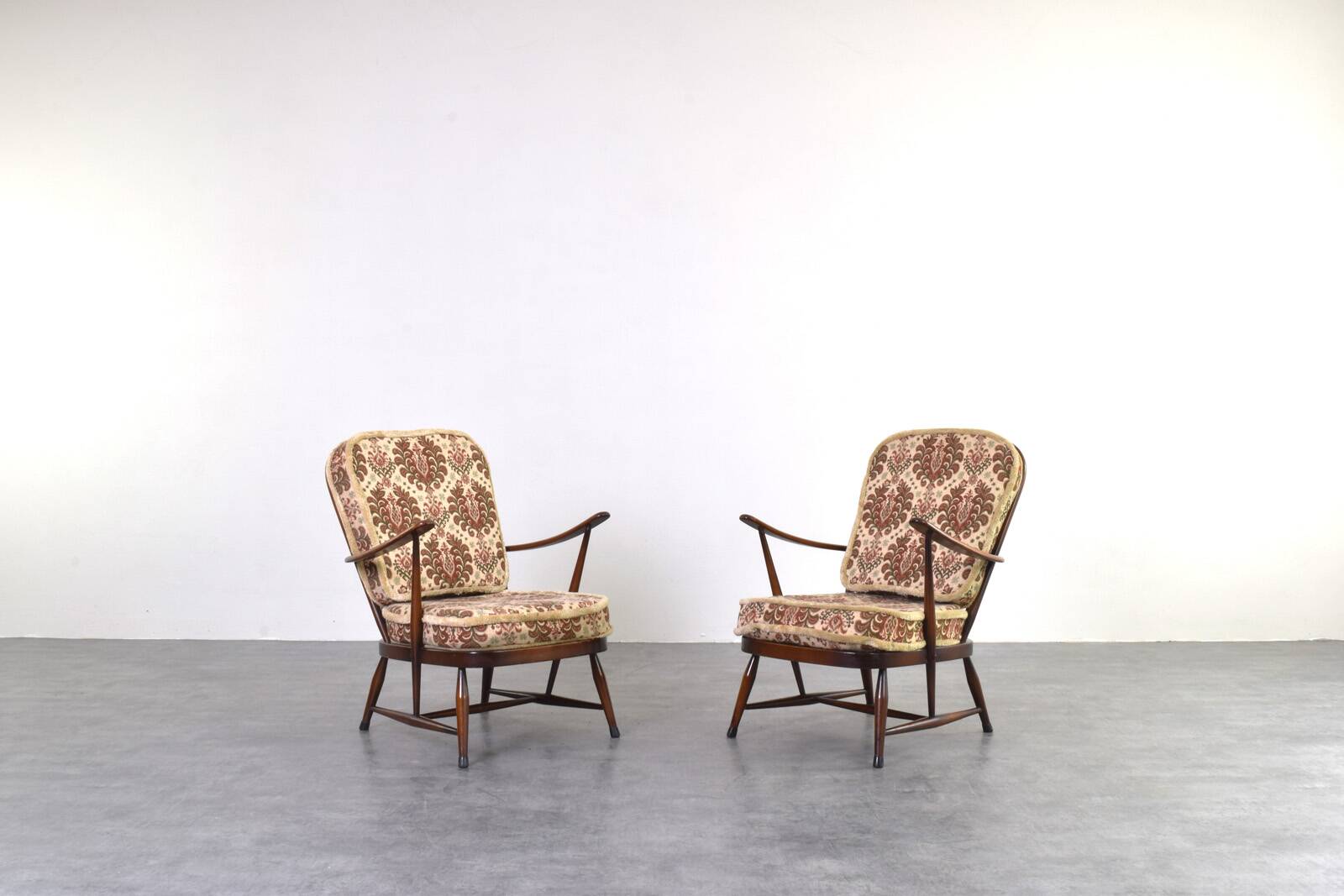 Vintage Armchairs by Lucian Ercolani for Ercol, 1960s, Set of 2.