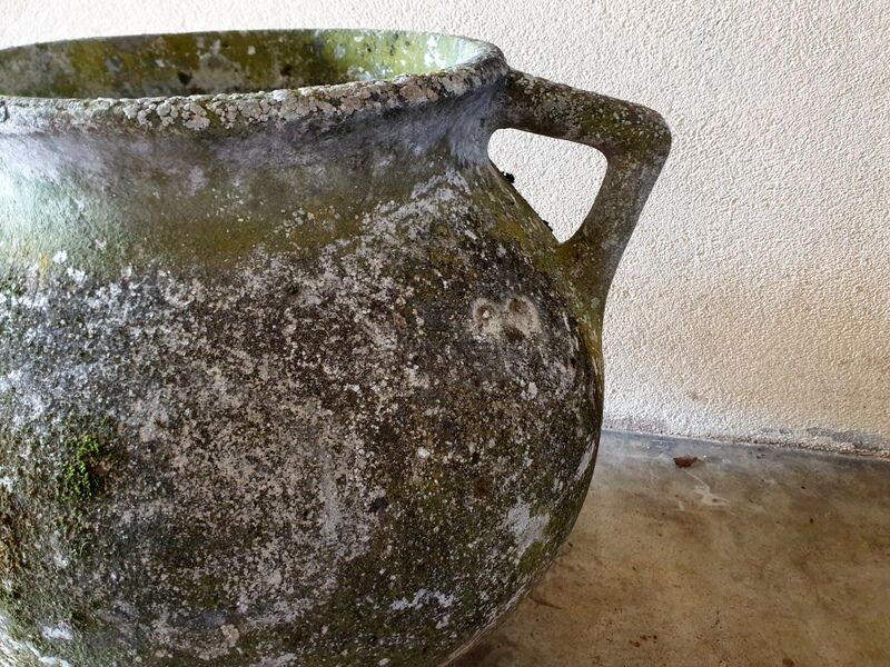 Fiber cement planter cauldron Design 1970