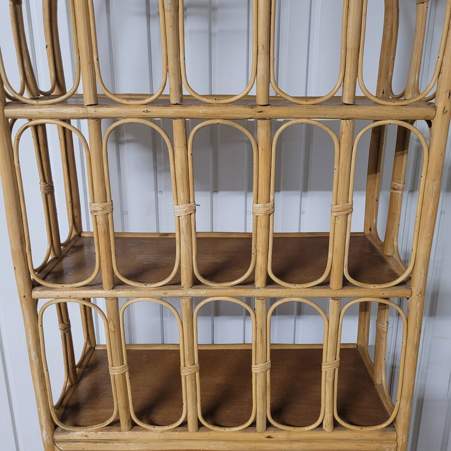Rattan shelf