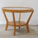 Table basse vitrée entièrement rénovée par Kropacek & Kozelka, 1944