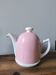 Vintage teapot herbal infuser porcelain bell rose Guy Degrenne salam