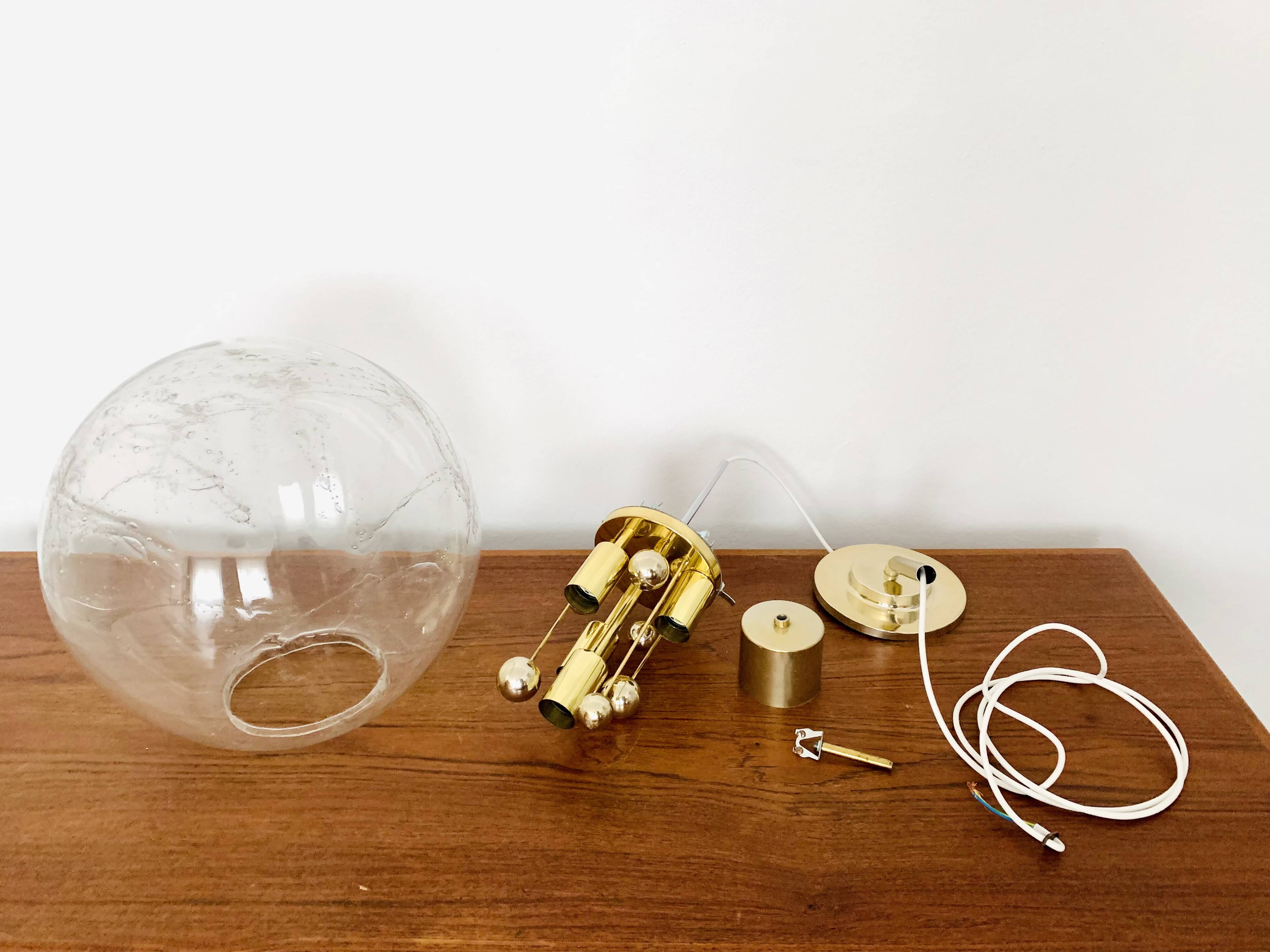 Big Ball Glass Pendant Lamp by Doria