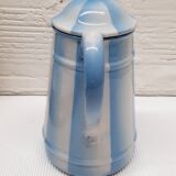Blue enamelled coffee maker