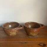 3 stoneware bowls
