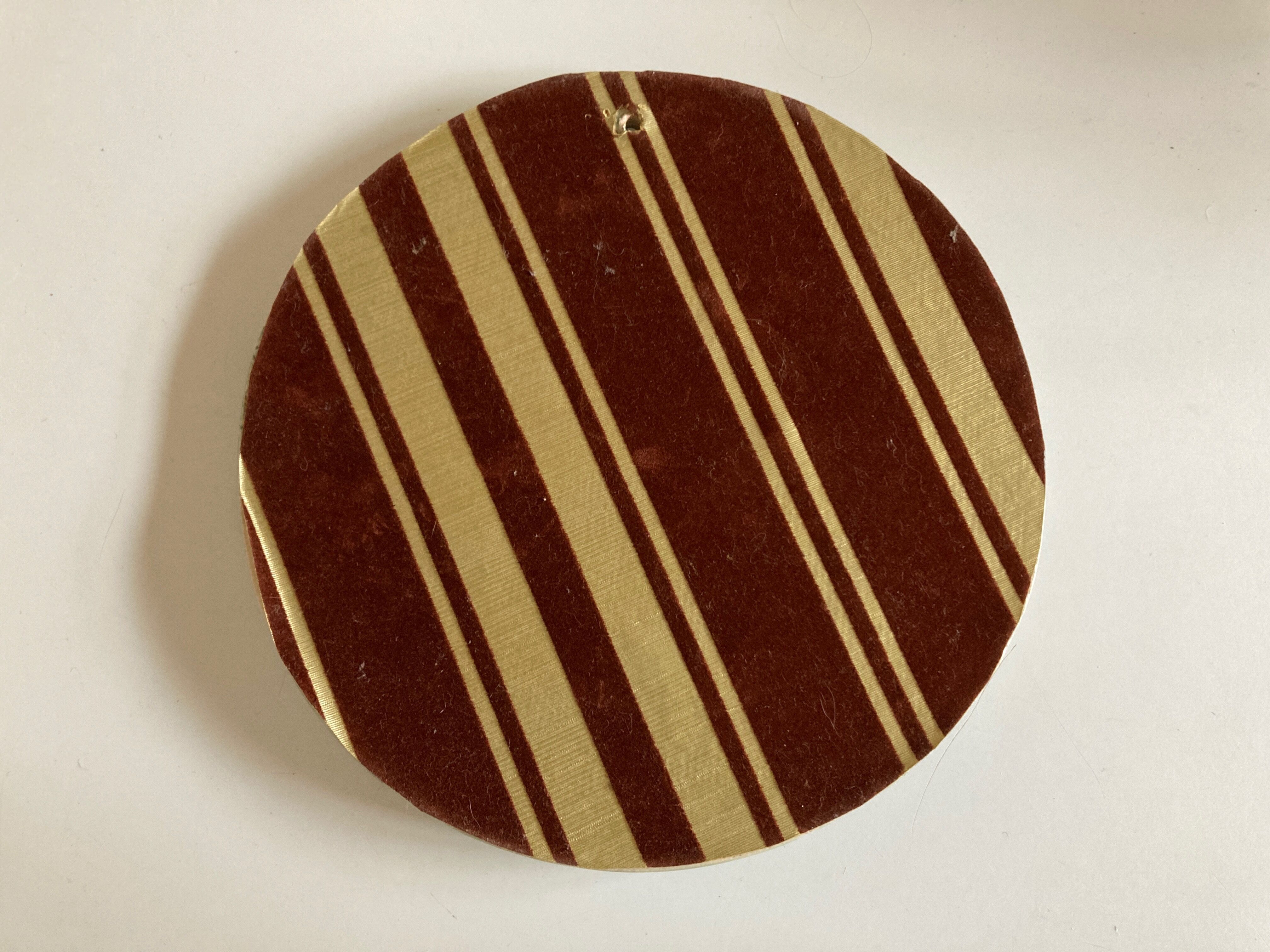 Incised ceramic mirror with flowers 1960