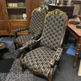 Pair of Napoleon III armchairs, Voltaire style