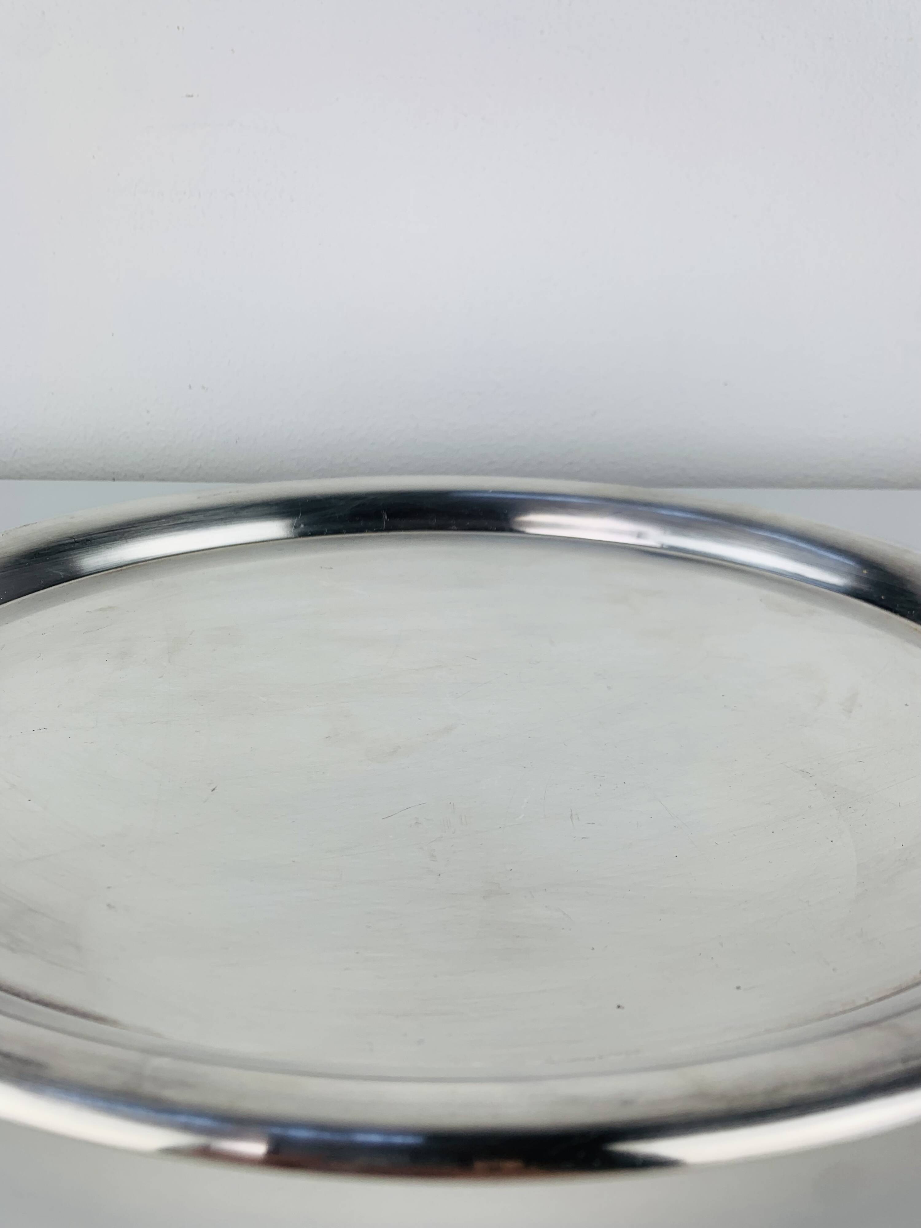 Vintage oval silver-plated tray