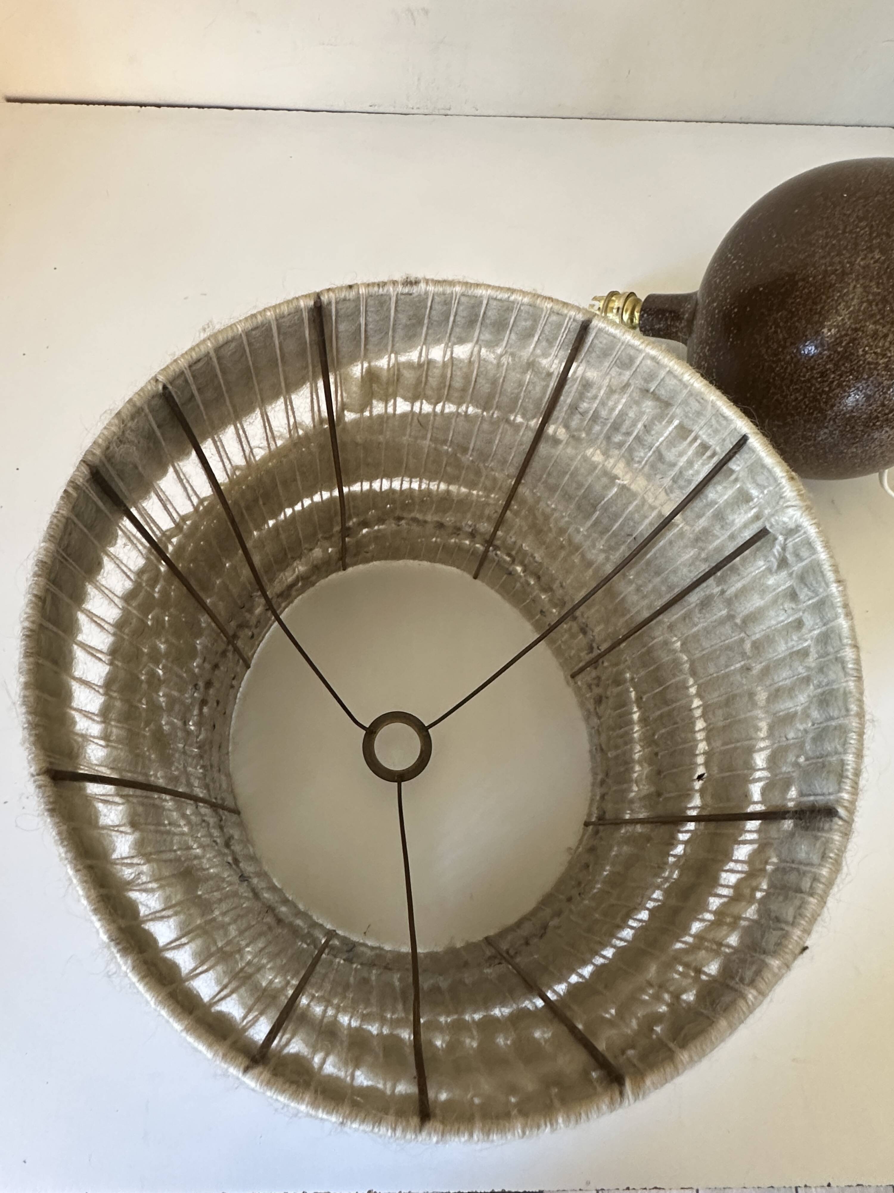 Vintage stoneware ceramic lamp from the 60s