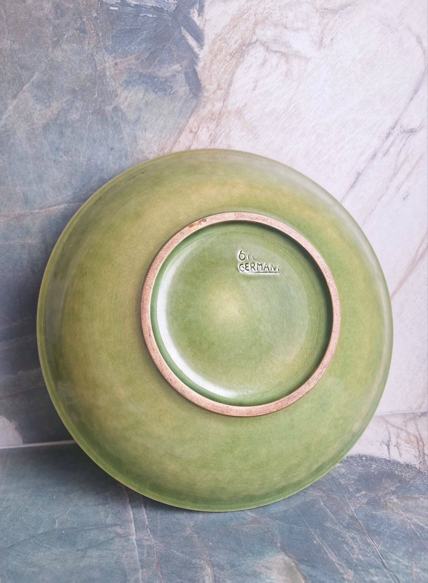 Ceramic plate West Germany, plate, vintage decorative bowl