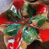 Vintage 70s starry ceramic trinket dish