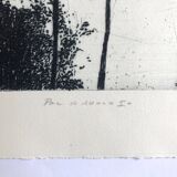 Nicole Bouharmont, Parc de Sceaux i, 2003-16. pointe sèche signée au crayon