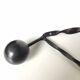 Vintage coat rack 1960 4 black ball hooks