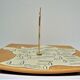 Ceramic cheese platter modernist rooster 60s