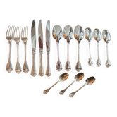 Old Christofle cutlery, Port Royal model, 15 pieces