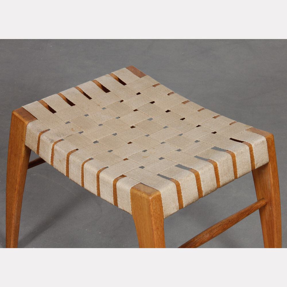 Suite of 4 Czech wooden stools for Krasna Jizba, 1950