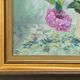 Huile sur toile par maurice masselin bouquet de fleurs d'hortensias 1989
