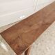 Solid oak compass foot bench