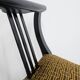 Pair of Gondola stools from the Secession movement in black lacquer, 1910s.