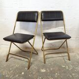 Pair of folding chairs Manufrance