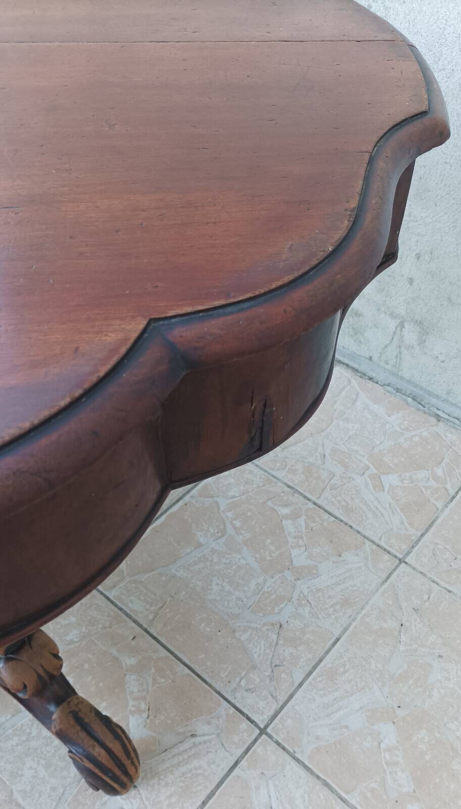 Table style anglais en acajou 19ème