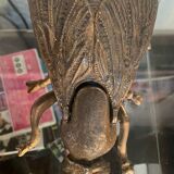 Cendrier mouche en laiton ancien