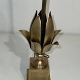 Lampe fleur en laiton
