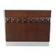 Exotic wood, belgium, 1960's brutalist bar cabinet