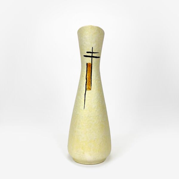 Mid-Century graphic asymmetrical vase | Selency