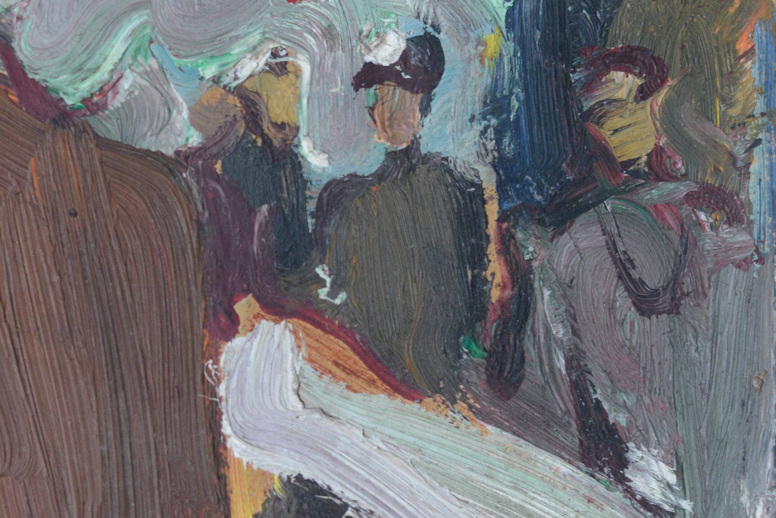The Piano Player - Impressionist Oil Sketch