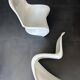 2 junior white Panton reproduction chairs