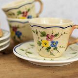 set of 4 coffee cup "longhamp Limoge"