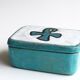 Ceramic box by Yvette Manoy, Namur, 60s