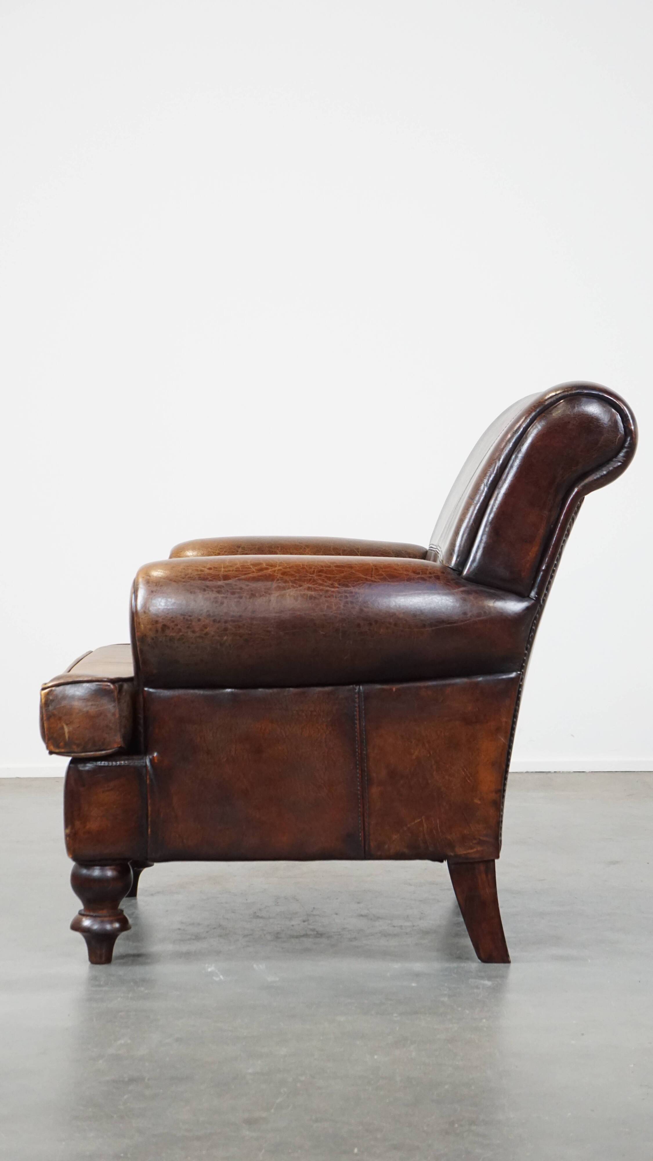 Sheep leather armchair