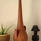Vintage terracotta lamp base