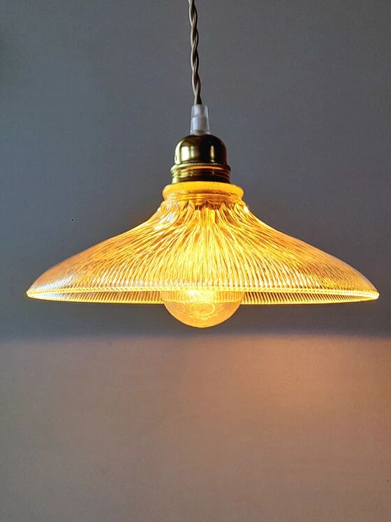 Holophane glass suspension 1940