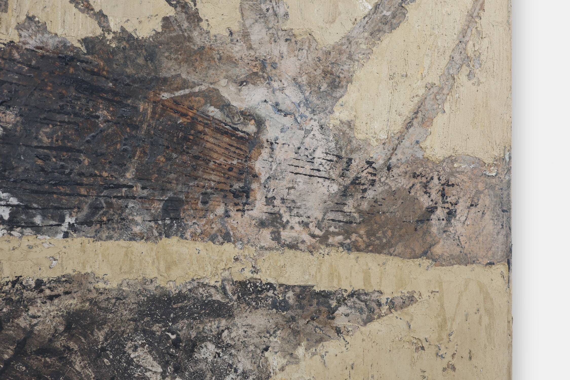 Set of 2 abstract paintings titled “Fyrhat” by the Belgian Artist Nico de G