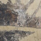 Set of 2 abstract paintings titled “Fyrhat” by the Belgian Artist Nico de G