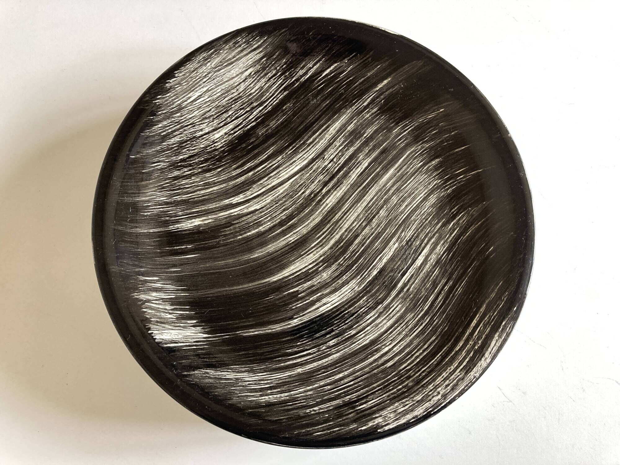 Set of 6 plates Soulages Gulf Juan in Salins earthenware 1960