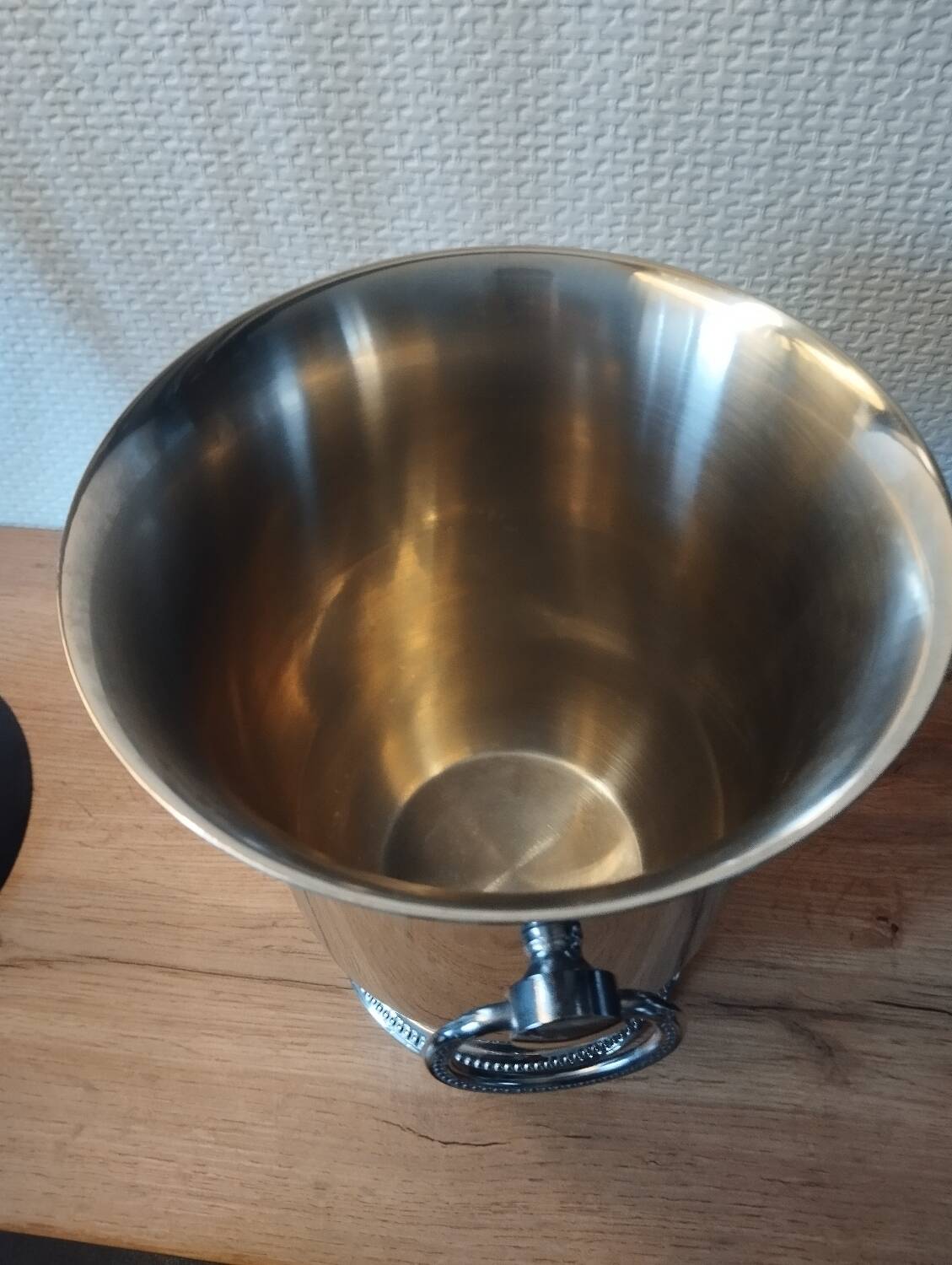 Guy Degrenne stainless steel champagne bucket 18.8